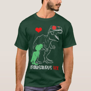 Camiseta O Pai Papawsaurus é um Pai de consciência autista