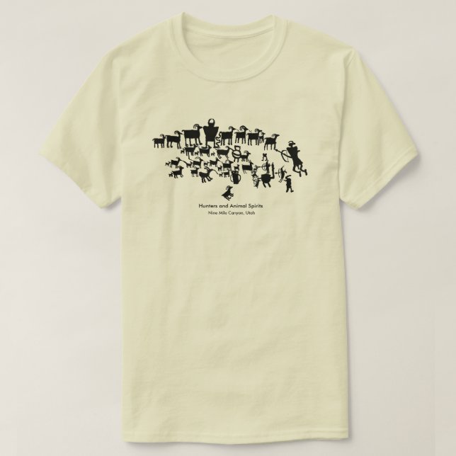 Camiseta O painel Petroglicph da Caça do Excelente (Frente do Design)