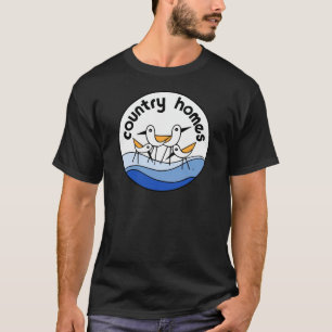Camiseta O país dirige o logotipo