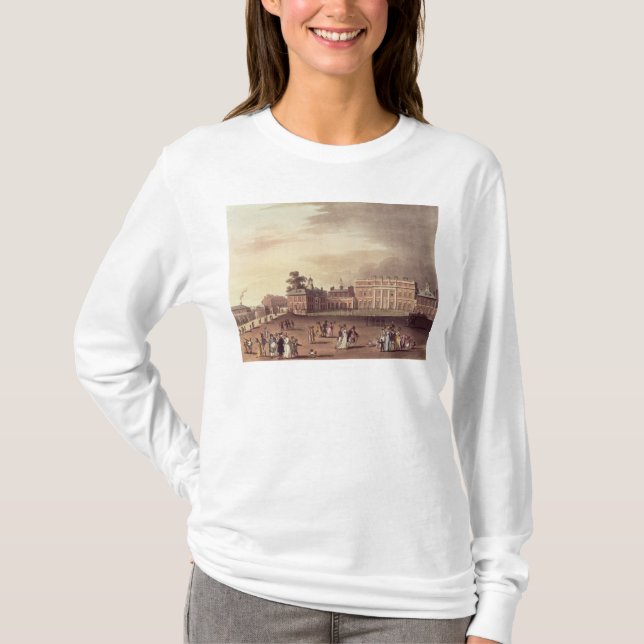 Camiseta O palácio da rainha, o parque de St James (Frente)