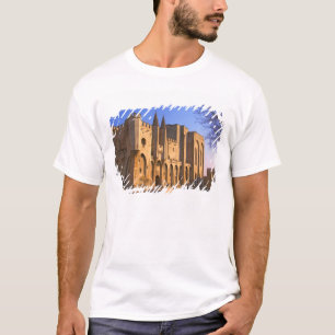 Camiseta O Palácio do Papa em Avinhão com pessoas