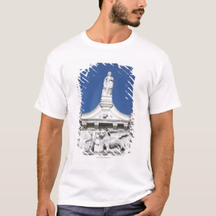 Camiseta O palácio dos Doges com a estátua do Doge antes 