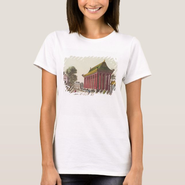 Camiseta O "Palácio Europeu" em Yuen-Ming-Yuan, ilustrado (Frente)