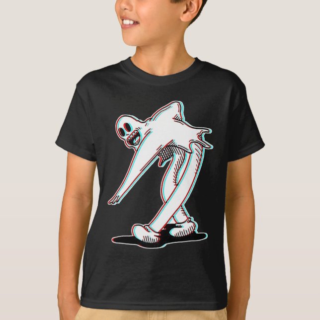 Camiseta O Palhaço Ghost Glitch Dançando (Frente)