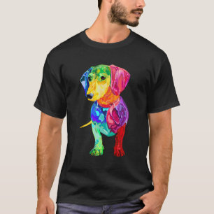 Camiseta O Pão De Cão Oferece Dachshund Para Mulheres Color