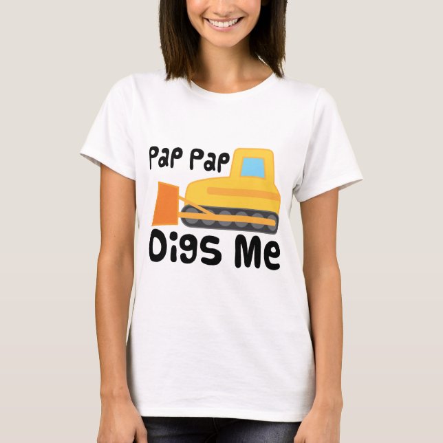 Camiseta O Pap Pap escava-me (Frente)