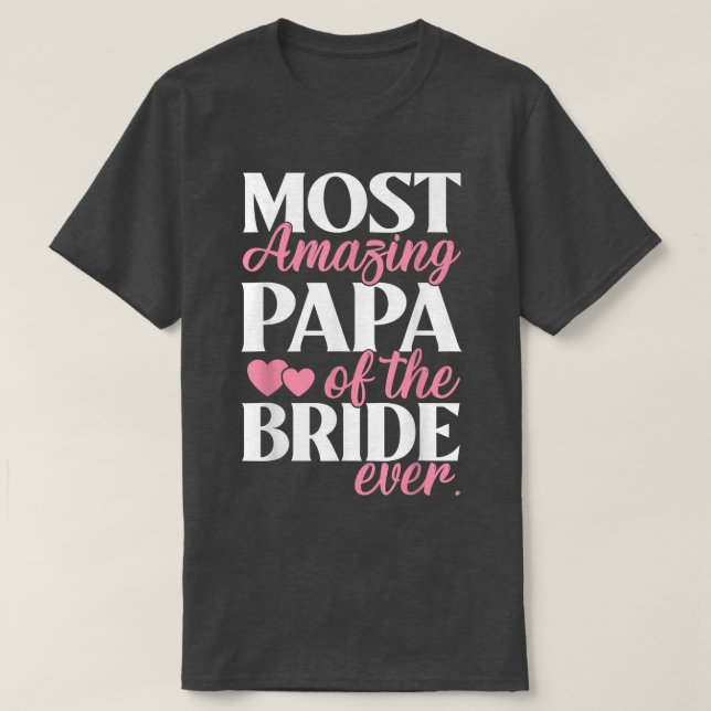 Camiseta O Papa mais espantoso do casamento nobre (Frente do Design)