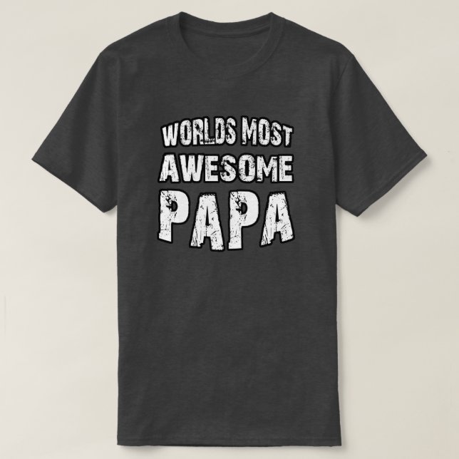 Camiseta O Papa Mais Incrível do Mundo (Frente do Design)