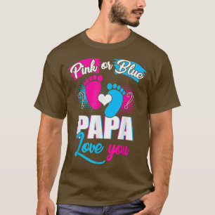 Camiseta O Papá Rosa Ou Azul Te Ama O Sexo Do Tejo Vestido
