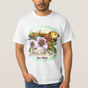 Camiseta O papagaio relaxa o t-shirt