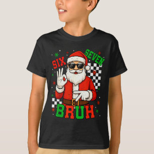 Camiseta O Papai Noel Diz Seis Sete 6 7 Geração Z Alpha Mem