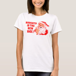 Camiseta O papai noel do vintage, impertinente é o