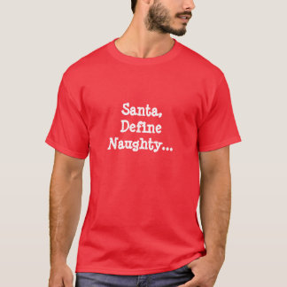 Camiseta O papai noel dos homens define o Tshirt engraçado