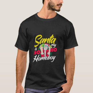Camiseta O Papai Noel é meu camarada Ho Ho Ho