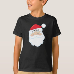 Camiseta O papai noel enfrenta com nome no boné
