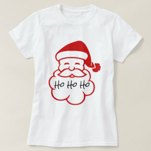 Camiseta O papai noel enfrenta Ho Ho Ho o t-shirt branco