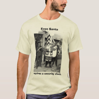 Camiseta o papai noel, mesmo papai noel, exige uma