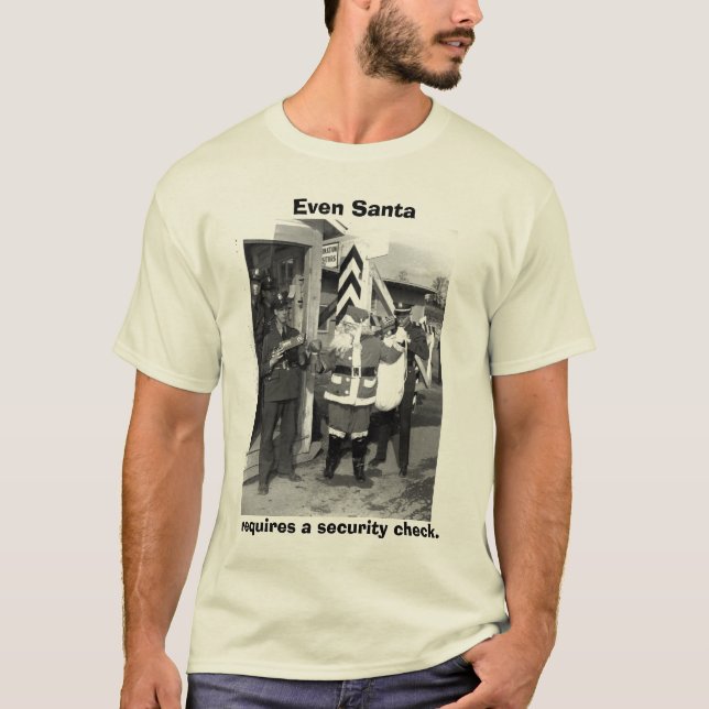 Camiseta o papai noel, mesmo papai noel, exige uma (Frente)