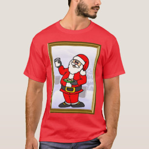 Camiseta O papai noel obtem alguns biscoitos