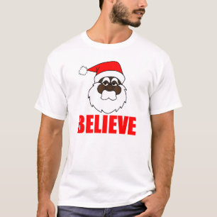 Camiseta O papai noel preto, acredita