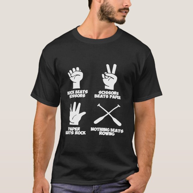 Camiseta O Papel Rock Nada Bate Em Fila (Frente)