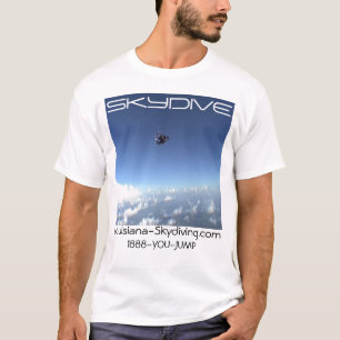 Camiseta o pára-quedas skydive skydiving nubla-se o
