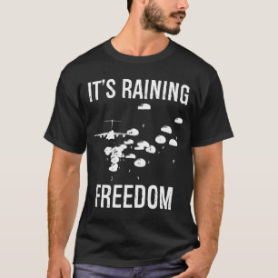 Camiseta O Paraquedista Aéreo Premium da Liberdade em Choqu