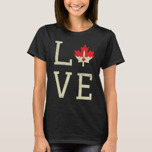 Camiseta O Parlamento Ama O Dia do Canadá Mapeia Orgulhamen