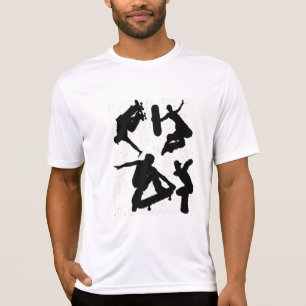Camiseta O parque do embarque do skate ostenta o líder de
