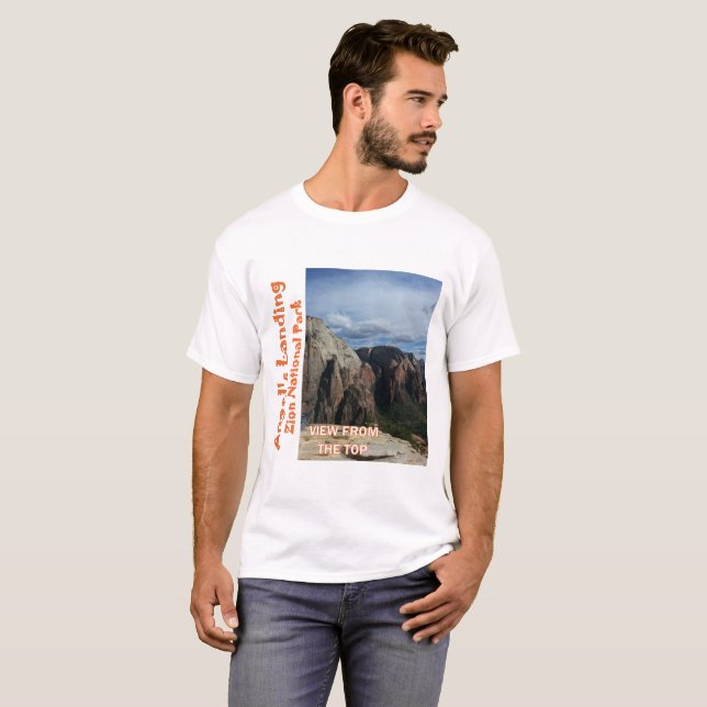 Camiseta O parque nacional 2 de Zion da aterragem do anjo (Frente Completa)