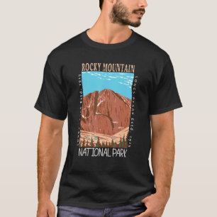 Camiseta O Parque Nacional das Montanhas Rochosas Percorre