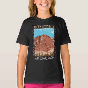 Camiseta O Parque Nacional das Montanhas Rochosas Percorre 