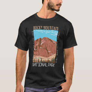 Camiseta O Parque Nacional das Montanhas Rochosas Percorre