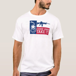 Camiseta O PARQUE Texas dos CERVOS vem tomar-lhe AR15