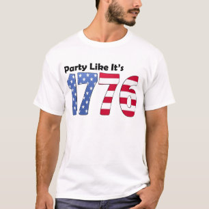 Camiseta O partido como ele é a bandeira 1776