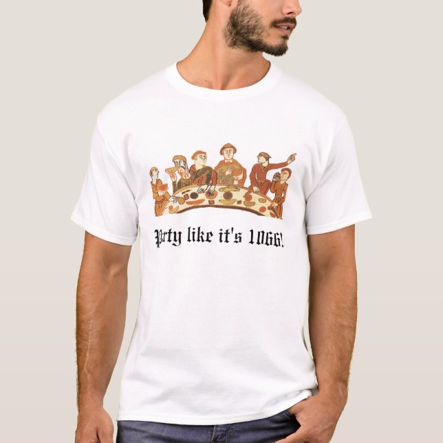 Camiseta O partido como ele é t-shirt de 1066 homens (Frente)