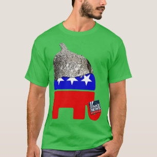 Camiseta O Partido da Conspiração Republicano Tin Foil Hat