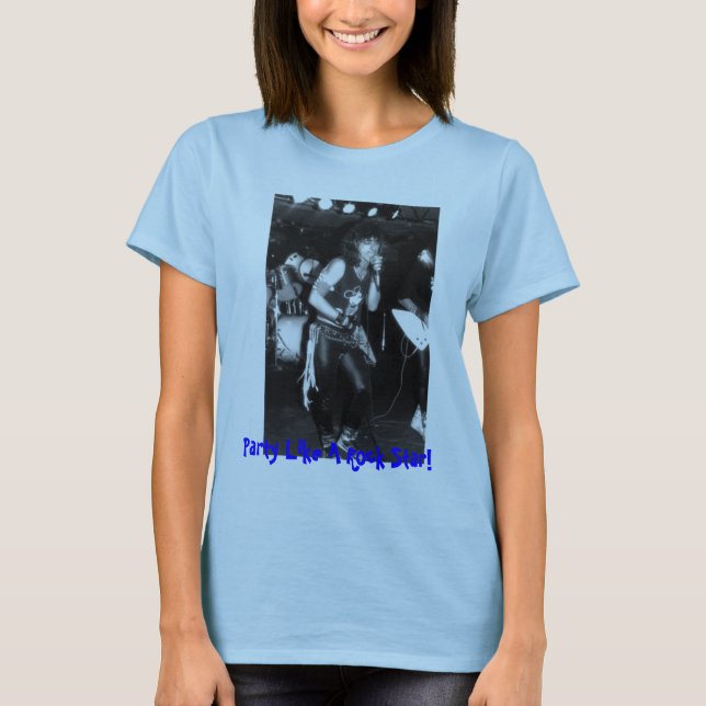 Camiseta O partido gosta de uma estrela do rock! (Frente)