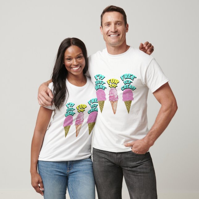 Camiseta O partido Mikitiez icecream favorece o verão (Unissex)