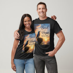 Camiseta O Pássaro da Esperança Nunca Morre