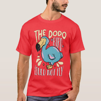 Camiseta O Pássaro Dodo Não Podia Voar Ornitologia Sem Voo