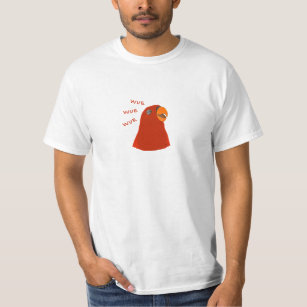 Camiseta O pássaro vermelho "GUMI" uwuewue...