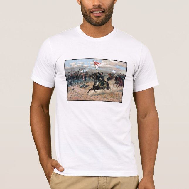 Camiseta O passeio de Sheridan -- Guerra civil (Frente)