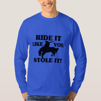 Camiseta O passeio que gosta de você roubou-o vaqueiro