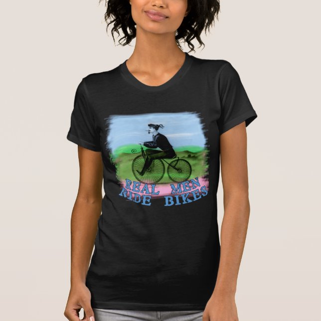 Camiseta O passeio real dos homens Bikes produtos (Frente)