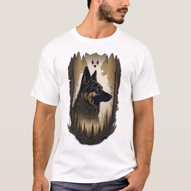 Camiseta O Pastor Alemão 008  (Frente)