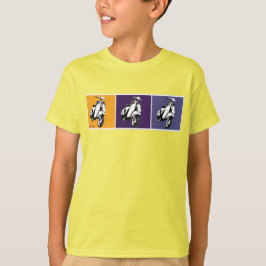 Camiseta O patinete amarelo caçoa o T