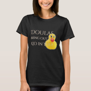 Camiseta O pato de borracha de Doula traz para fora o miúd
