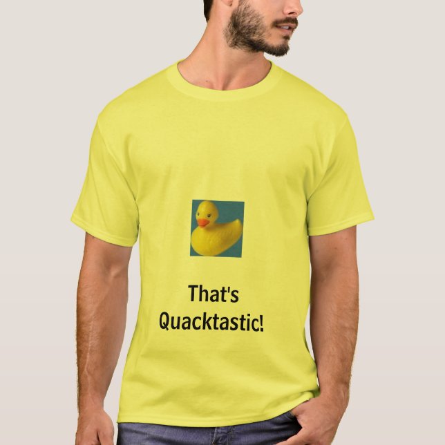 Camiseta o pato de borracha, de que é Quacktastic! (Frente)