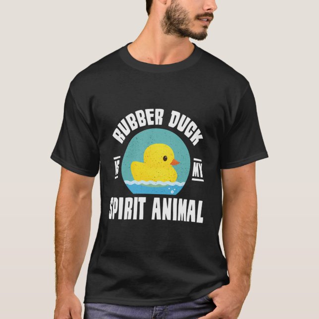 Camiseta O Pato De Borracha É Meu Animal Espirituoso - Banh (Frente)